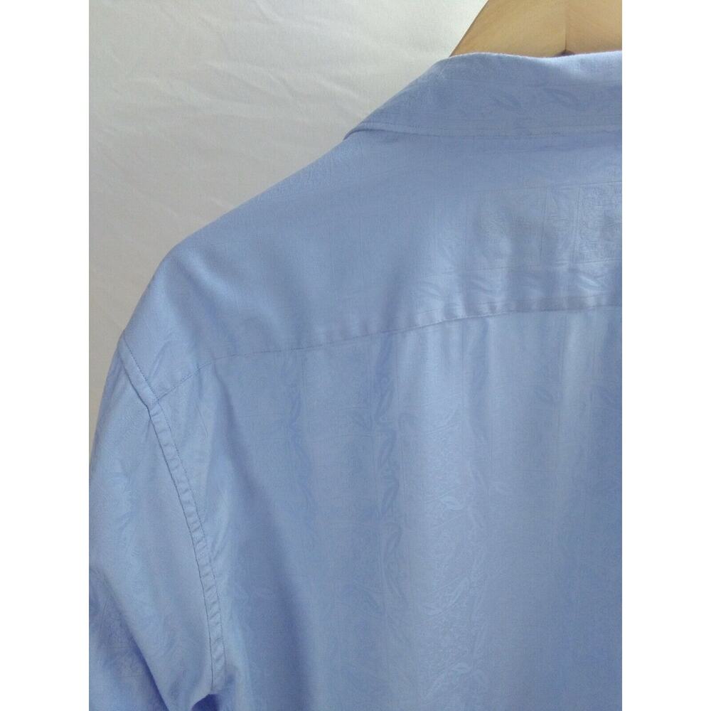 Robert Graham Blue Pattern Button Front Party Shi… - image 8